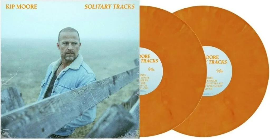 Vinyle Solitary Tracks Kip Moore Édition Spéciale Disque Marbré Orange