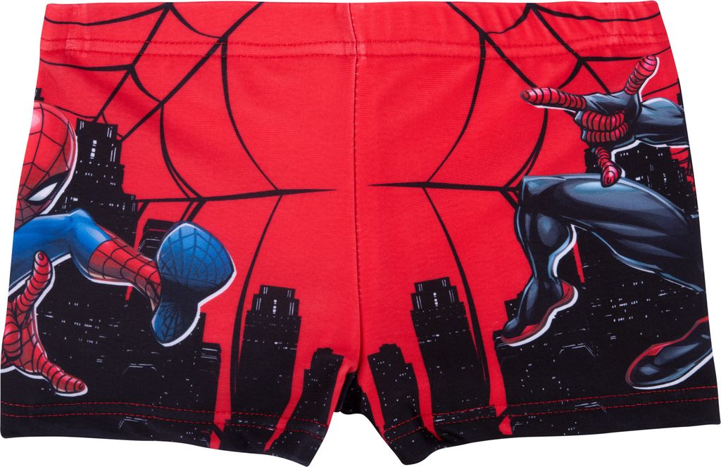 Marvel Spider-Man Badehose für Jungen - Kinder Schwimmhose Badekleidung Hose Rot 98-104