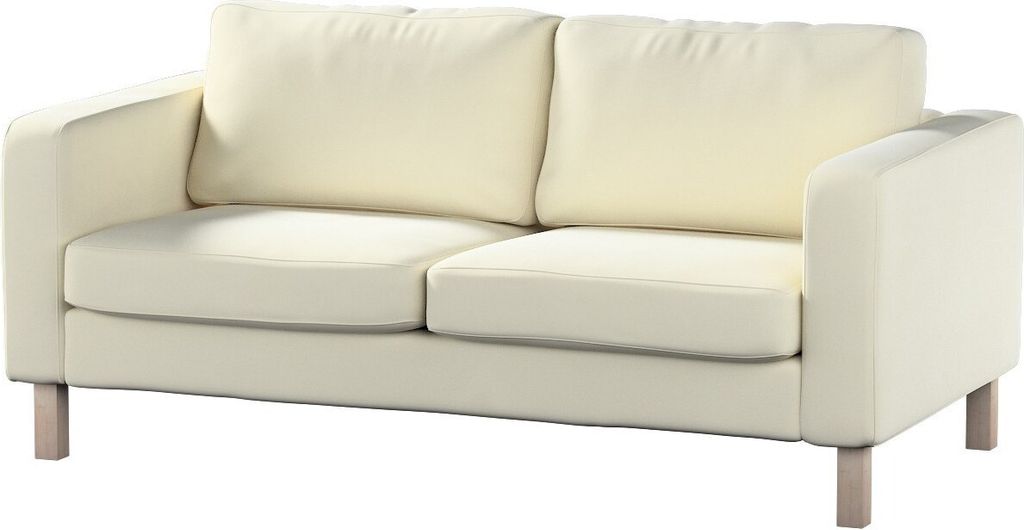 Dekoria Bezug für Karlstad 2-Sitzer Sofa nicht ausklappbar, altweiß, Sofahusse, Karlstad 2-Sitzer