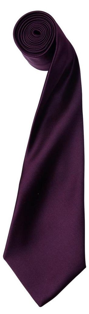 Premier - "Colours Collection" Krawatte LT2631 (Einheitsgröße) (Aubergine)