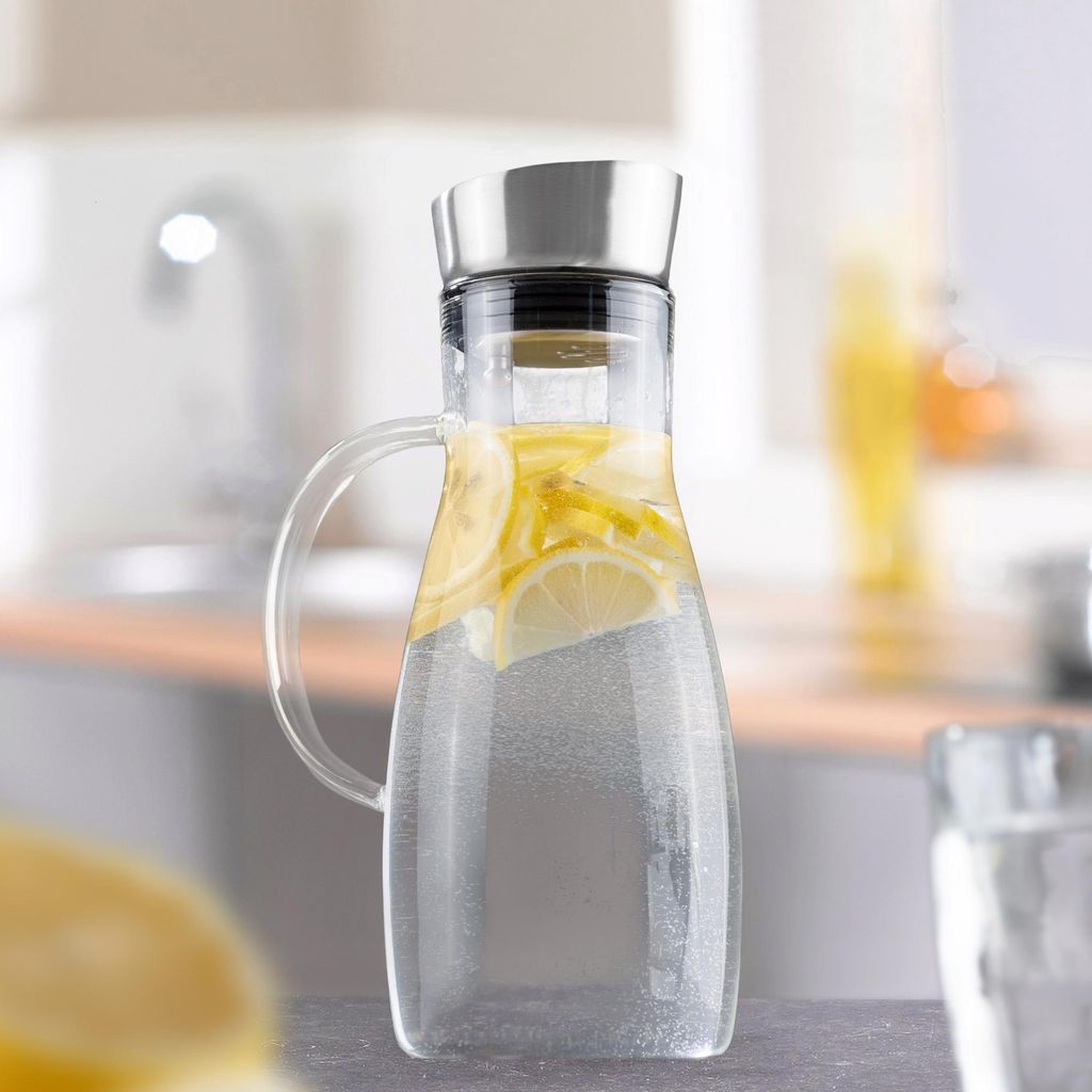 Wasserkaraffe Karaffe mit Henkel 1,2 l mit Ausgießer Produktbild 