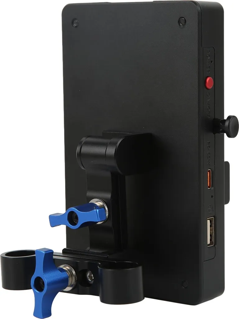 Alimentation Caméra V-Mount avec Sortie DC Multi-Voltage et USB Type-C