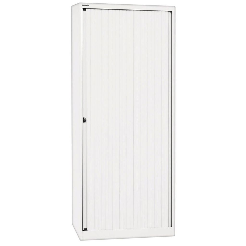 BISLEY Rollladenschrank EuroTambour Maße: 80 x 198 x 43 cm (B x H x T) Anzahl der Fachböden: 4 Fachböden