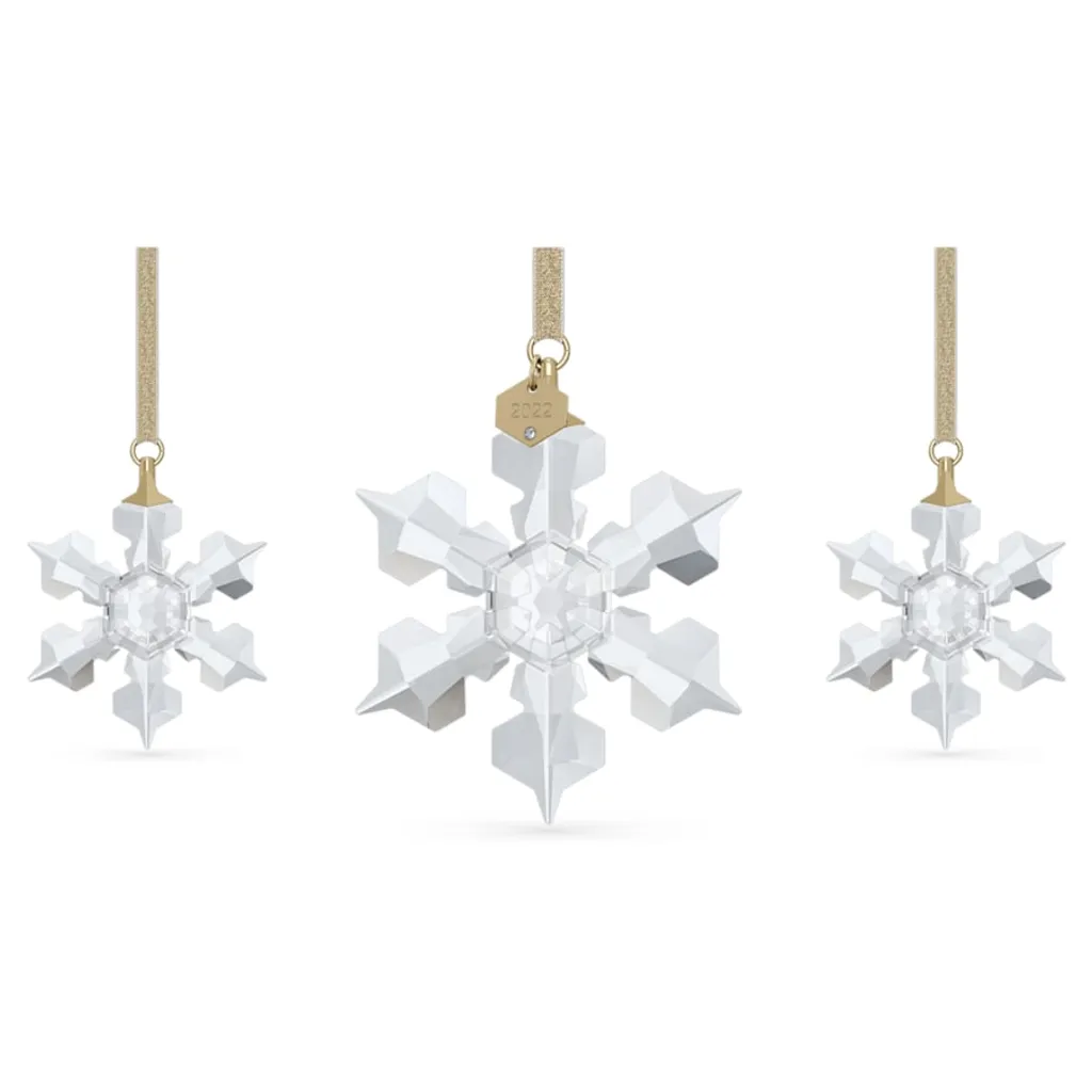 Swarovski Ensemble d'Ornements Édition Annuelle 2022 Réf 5634889 Cristal