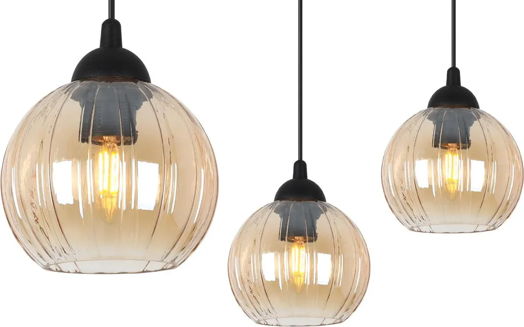 Suspension araignée 3 lampes pour un éclairage doux E27 - 7