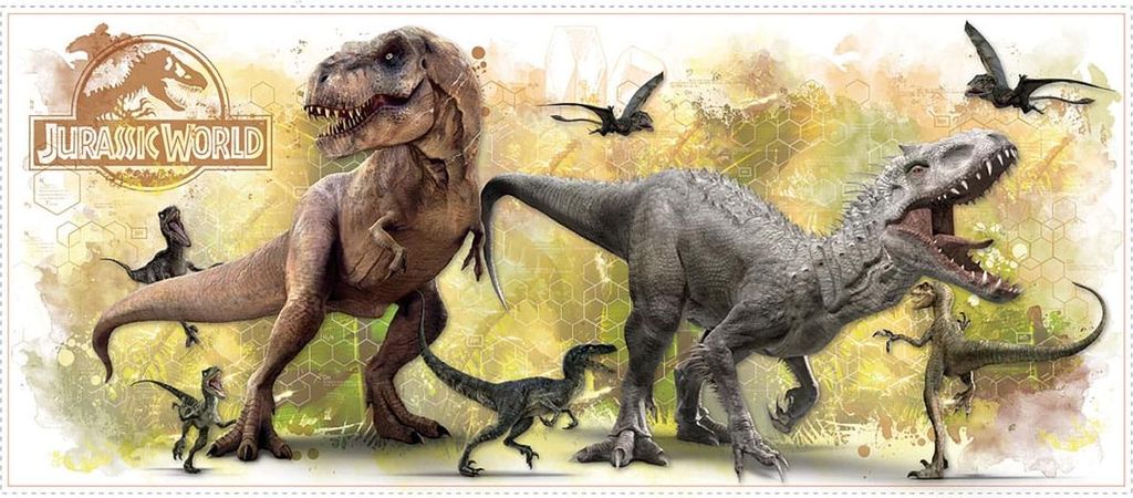 Jurassic World Wandaufkleber 13 x 46 cm