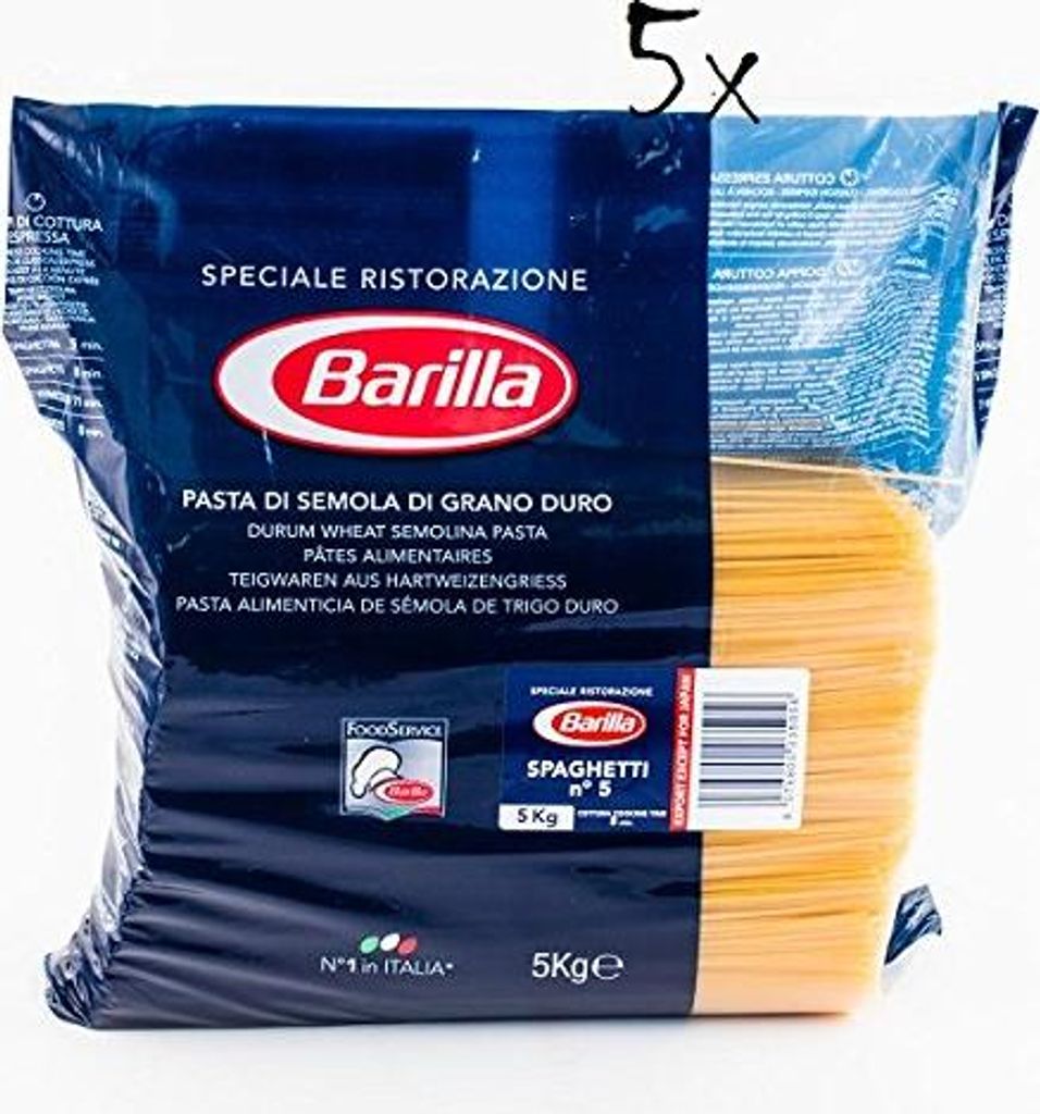 5x Pasta Barilla Spaghetti Ristorante Nr. 5 italienisch Produktbild 