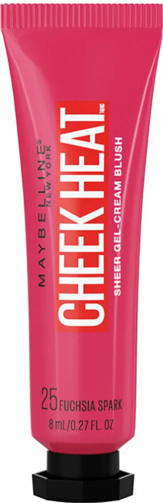Maybelline Cheek Heat 25 Fuchsia Spark: Blush in Gel Effetto Dewy