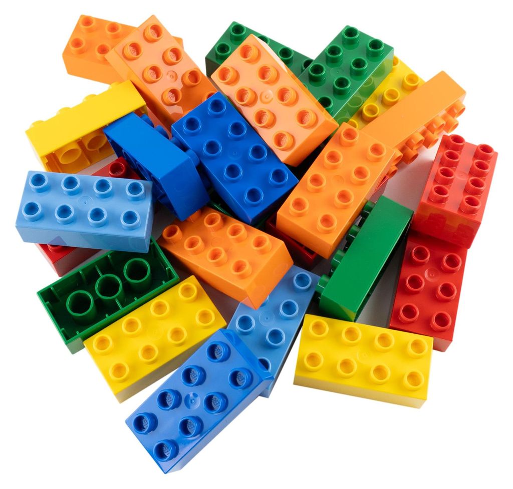 LEGO® DUPLO® 2x4 Steine Bausteine Bunt Gemischt - 3011 NEU! Produktbild 