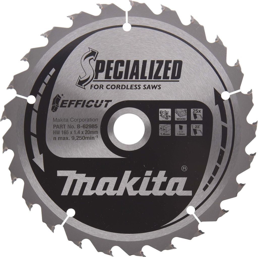Píla Makita B-62985 EFFICUT 165x20x25Z Obrázok produktu 