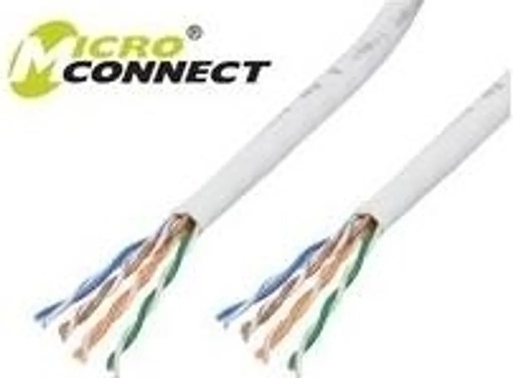 Câble Ethernet CAT6 100m blanc LSZH MicroConnect pour réseau local RJ45