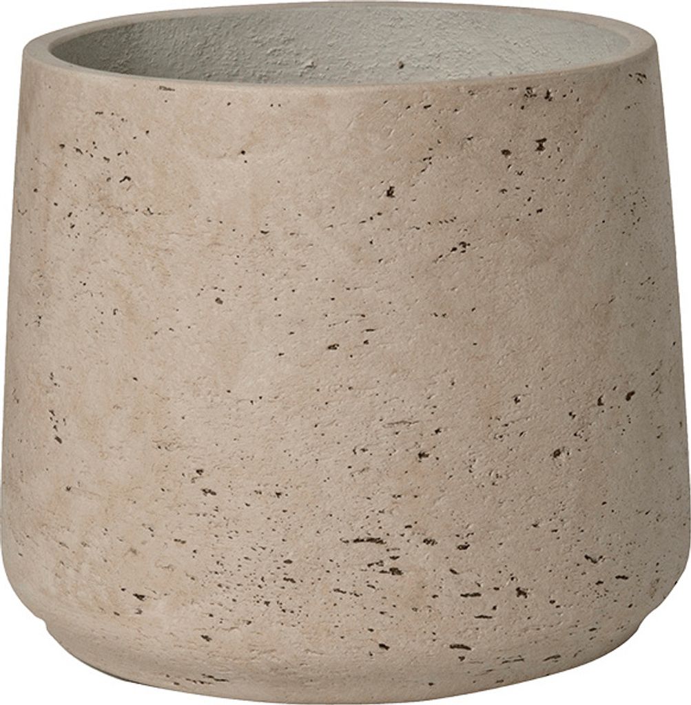 Pottery Pots Blumentopf Patt Beige-Grau D 23 cm H 19,5 cm