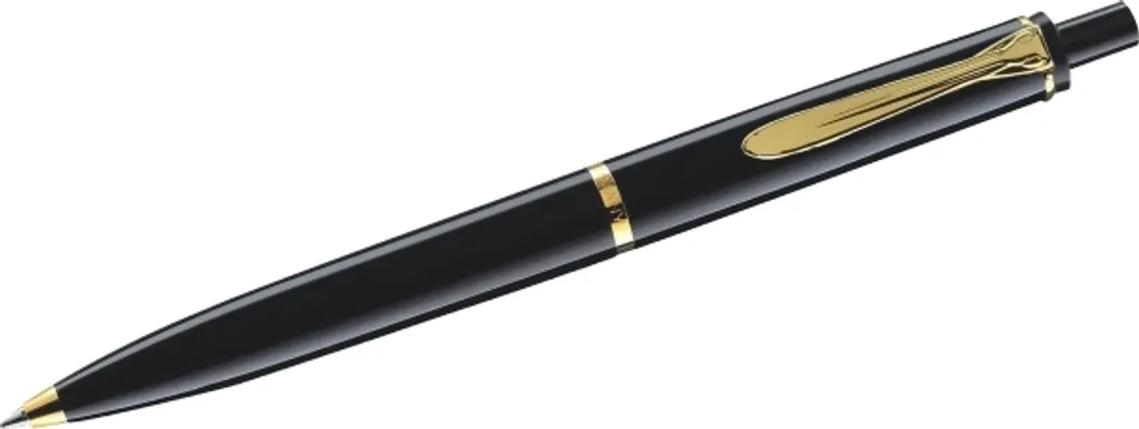 Pelikan Classic K200 Stylo à bille rétractable Noir et Or, Réf 983171