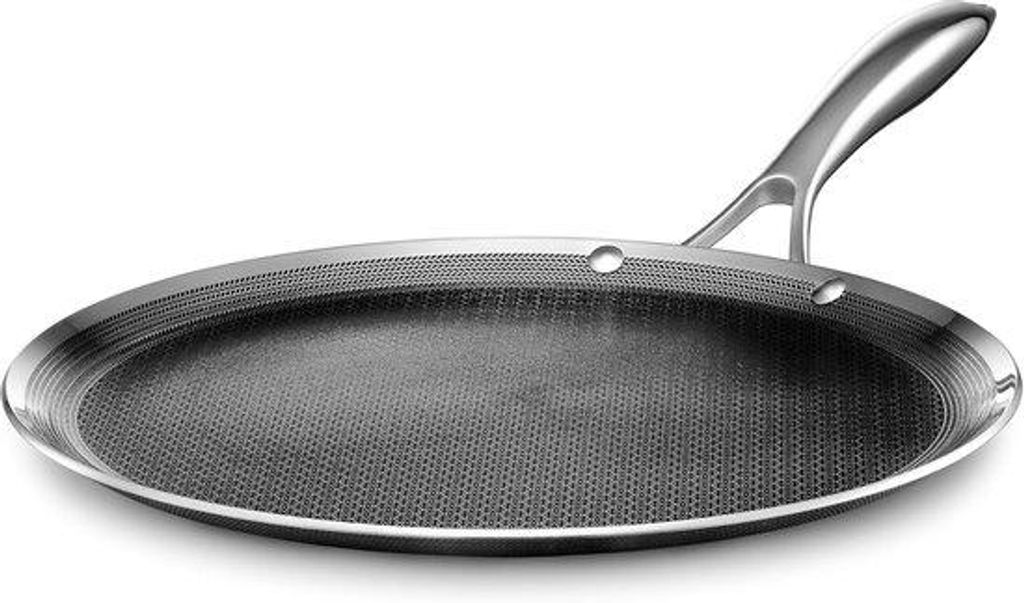 Hybride grillpan 30 cm - Geschikt voor inductie - Geschikt voor vaatwasmachine en oven - Met koel handvat - Grilplaat