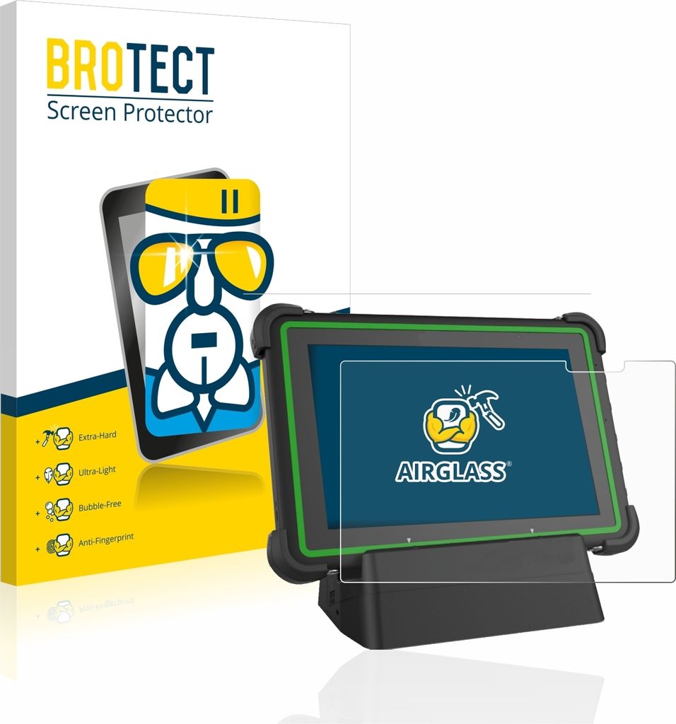 BROTECT Schutzglas für Hella Gutmann Mega Macs X (tablet) Schutzfolie Panzer Folie Glas Display Schutz klar