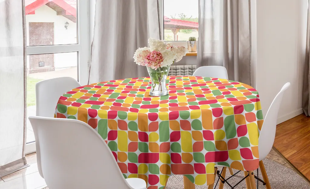 Tovaglia Rotonda 150cm ABAKUHAUS - Decorazione Autunno Elegante