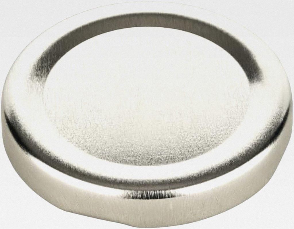 50er Set Ersatzdeckel für Marmeladengläser - TO53 silberfarben BS - Schraubdeckel aus Metall für Schraubgläser und Einmachgläser - Twist-Off D...
