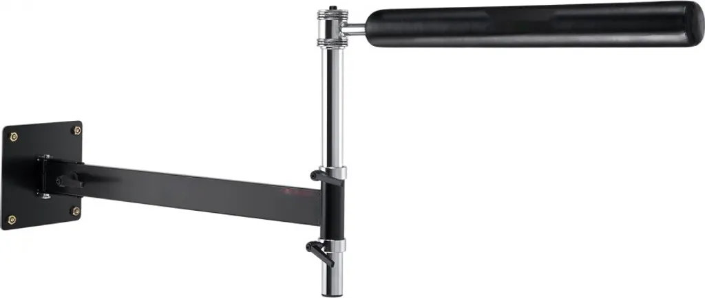 Support mural boxe avec barre de réflexe réglable et speed trainer noir