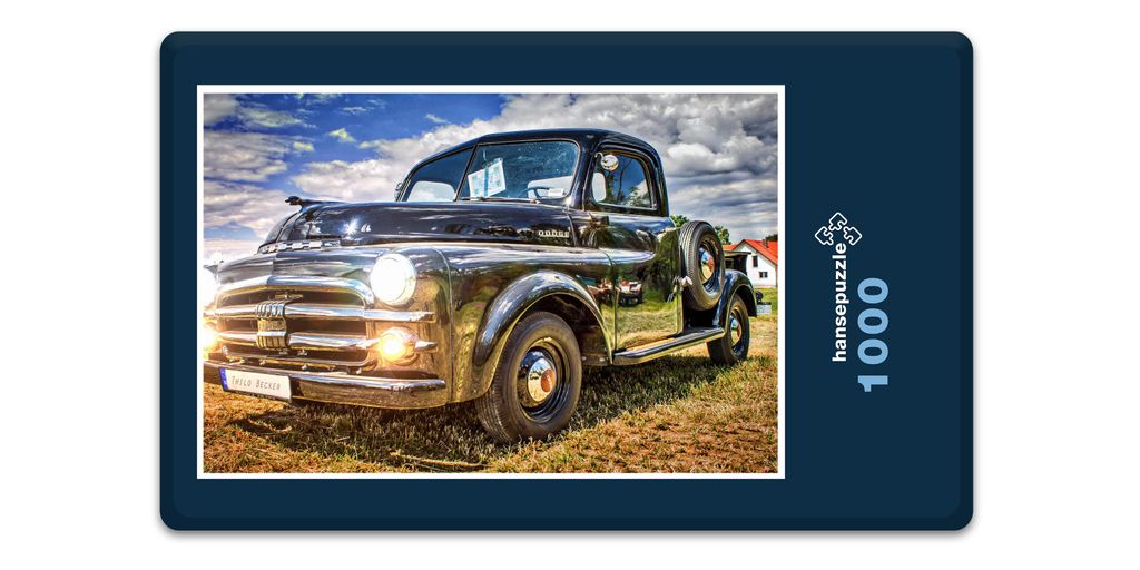 hansepuzzle 14825 - Oldtimer Puzzle, 1000 Teile, Fortbewegung, 60,0 x 46,0cm mit hochwertiger Aufbewahrung, Kartonbox & Beutel