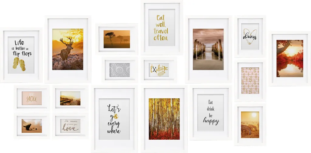 Set Cornici Foto bomoe Passion 18pz - Crea la tua Gallery Wall