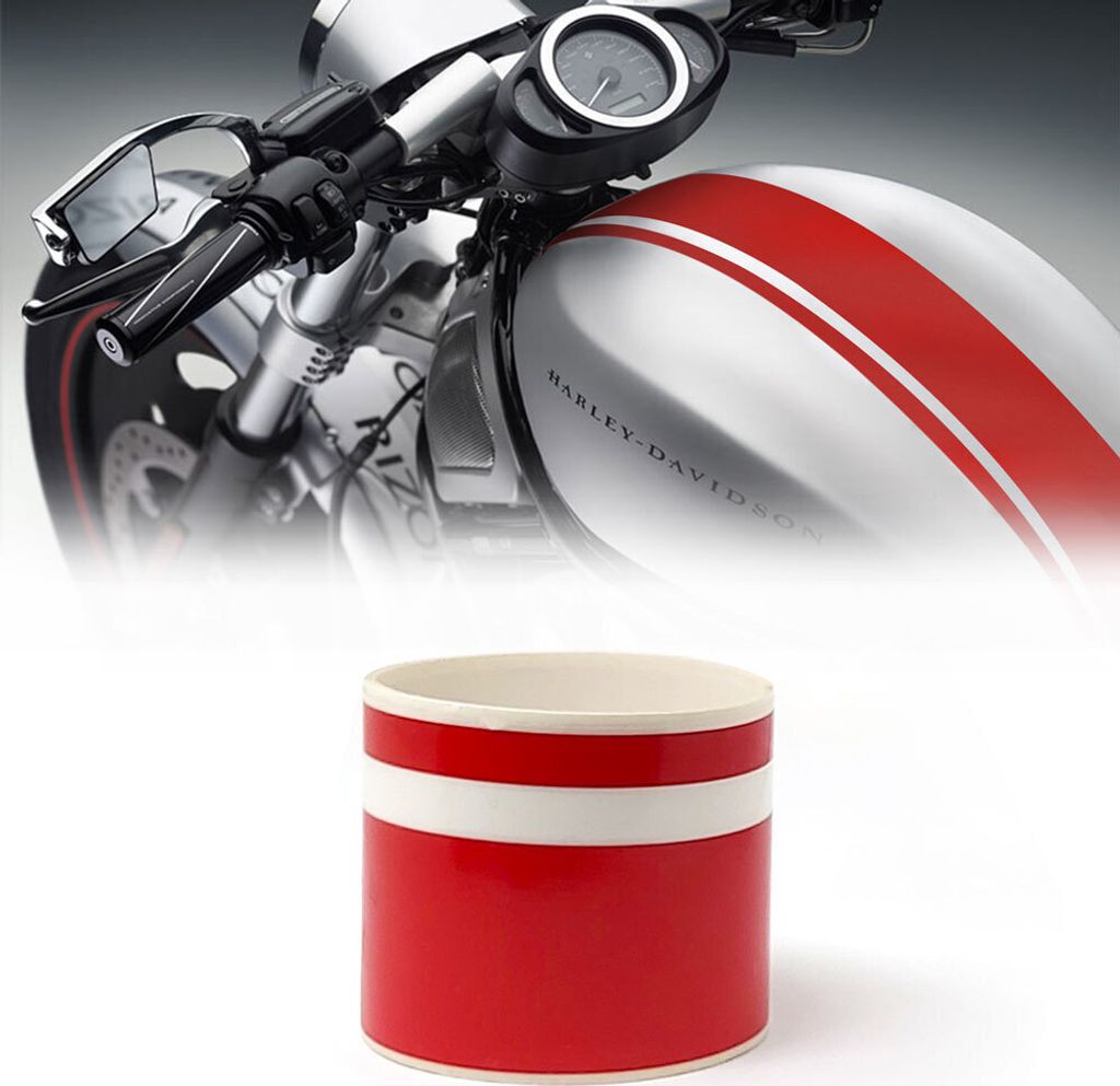 Stripes Klebestreifen für Moto 2 Fäden Rot 80 mm x 2 mt