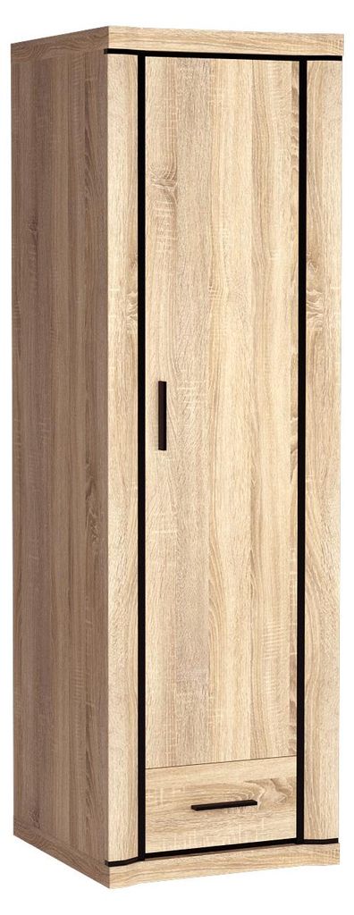 Masseno Drehtürenschrank MALAGA 58/192/59 cm 1-türig Sonoma Eiche