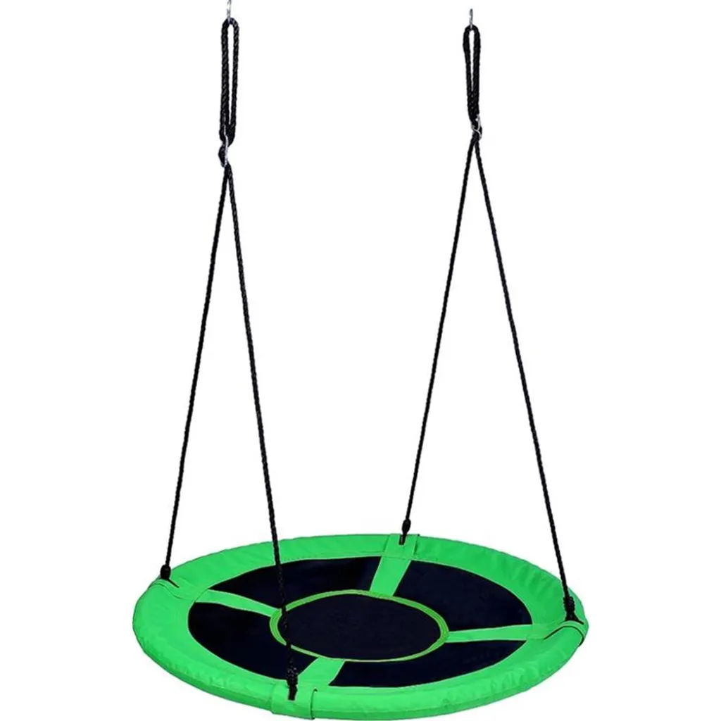 Siège Balançoire Nid 90 cm Vert - Filet Robuste Outdoor Active