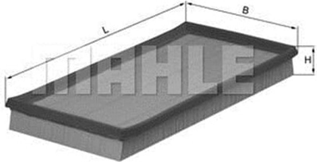 Luftfilter MAHLE LX 503 für VOLVO V40 Kombi (645) Filtereinsatz