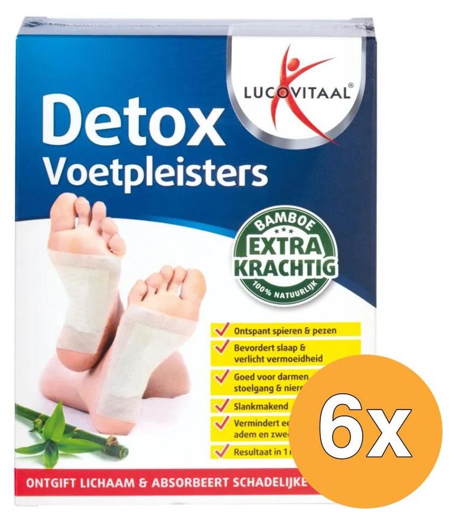 6x Lucovitaal Detox-Fußpflaster (10 Stück)