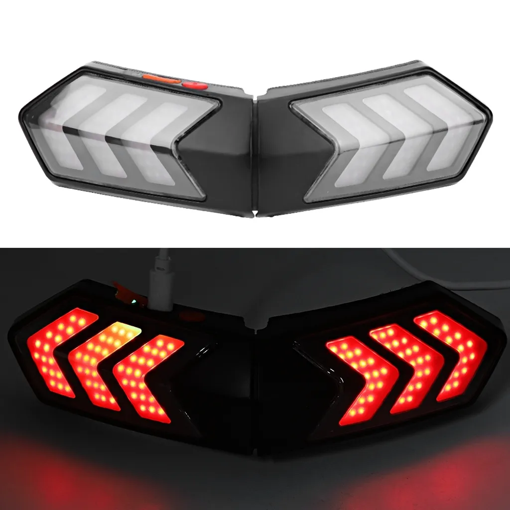 Lampe d'avertissement casque pour rouler de nuit - Visibilité LED - 2