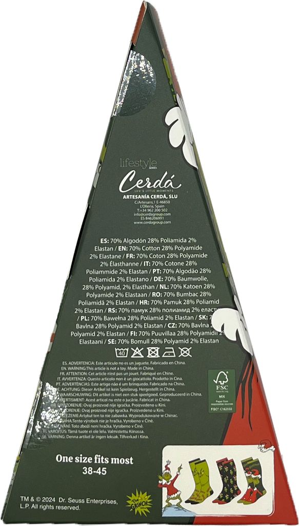 Cerda Grinch 3er-pack Socken Mehrfarbig EU 38-45 Mehrfarbig Produktbild 7