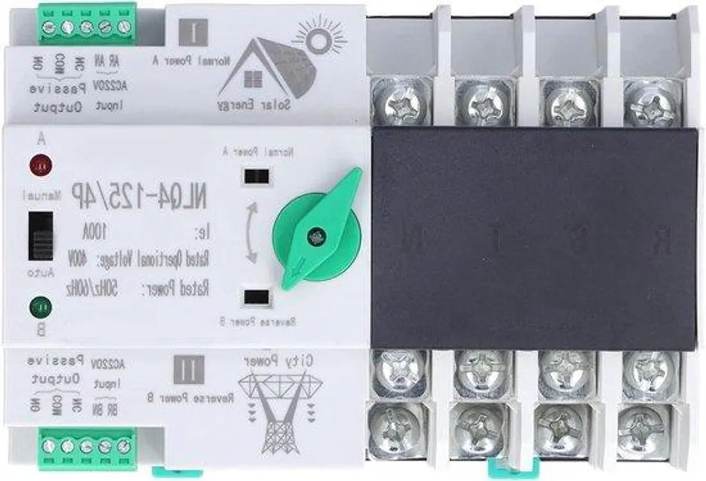 Commutateur automatique 100A haut de gamme 220V 4P pour réseau solaire