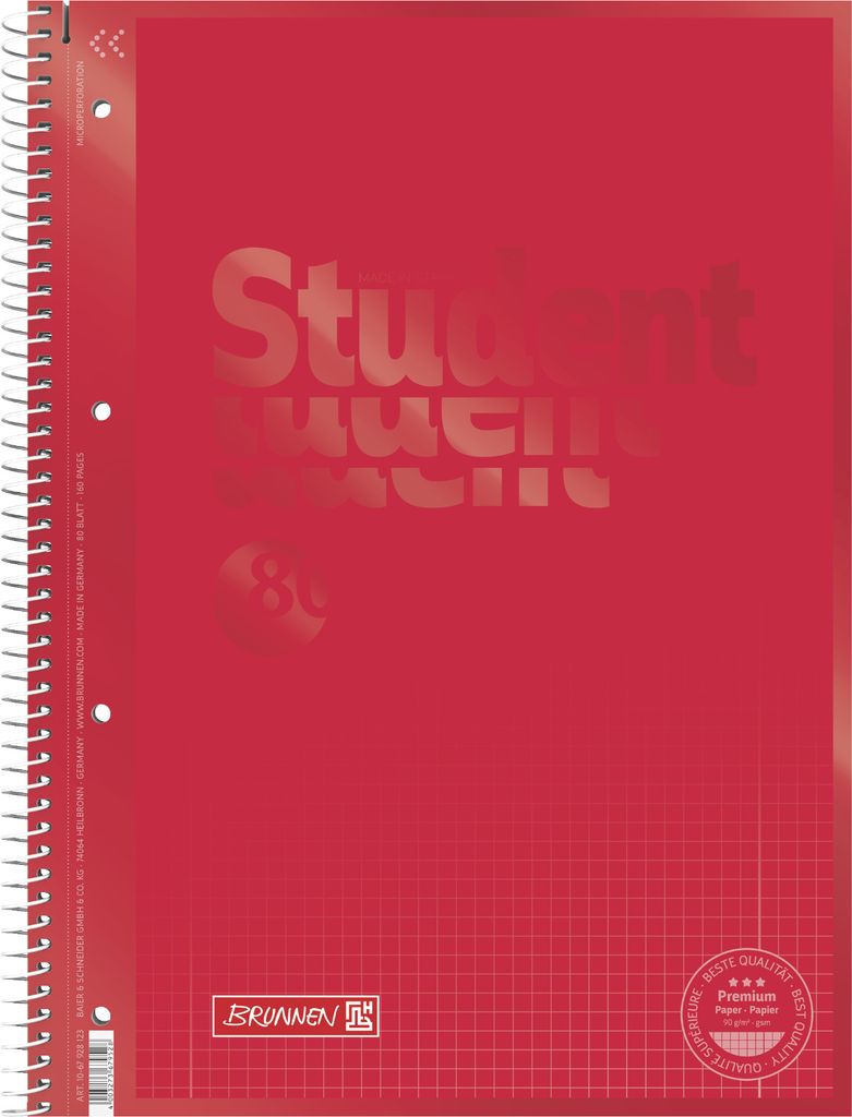 BRUNNEN 1067928123 Collegeblock Student Premium Colour Code Obrázok produktu 