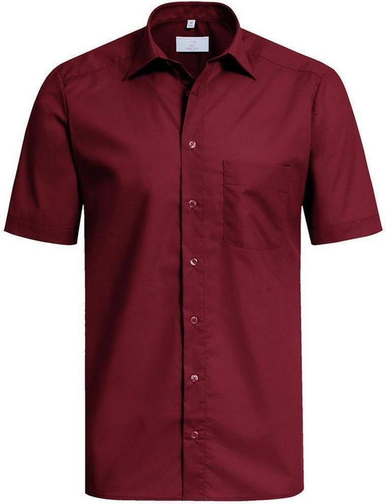 Greiff Corporate Hemd BASIC Herren ® Bordeaux 41/42 Produktbild 