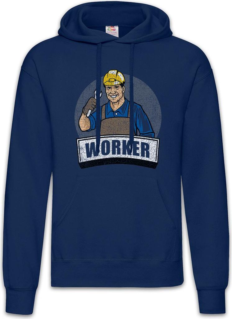 Urban Backwoods Worker III, Herren Hoodie, Farbe: Navy, Größe: M