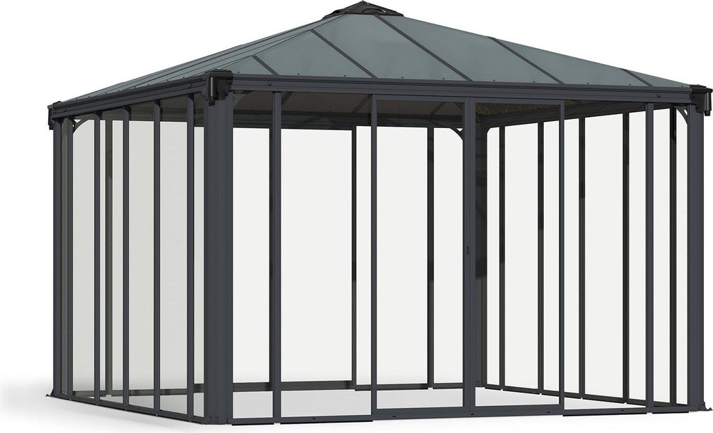 Palram - Canopia Aluminium Kaltwintergarten Ledro 3600 Anthrazit 360x360x295 cm