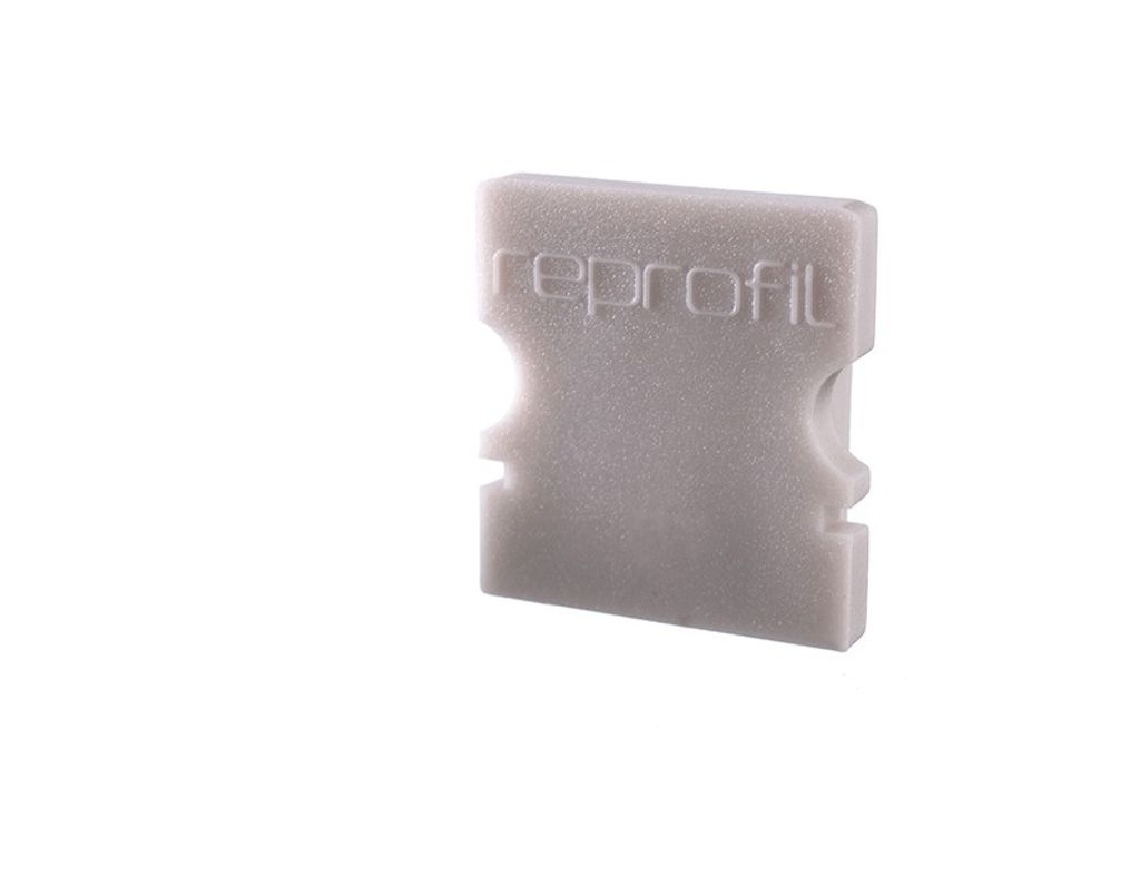Deko-Light Profil Endkappe - Endkappe P-AU-02-08, Set 2 Stk, Kappe, Grau, Kunststoff, Deko-Light, 1 g, 14 mm