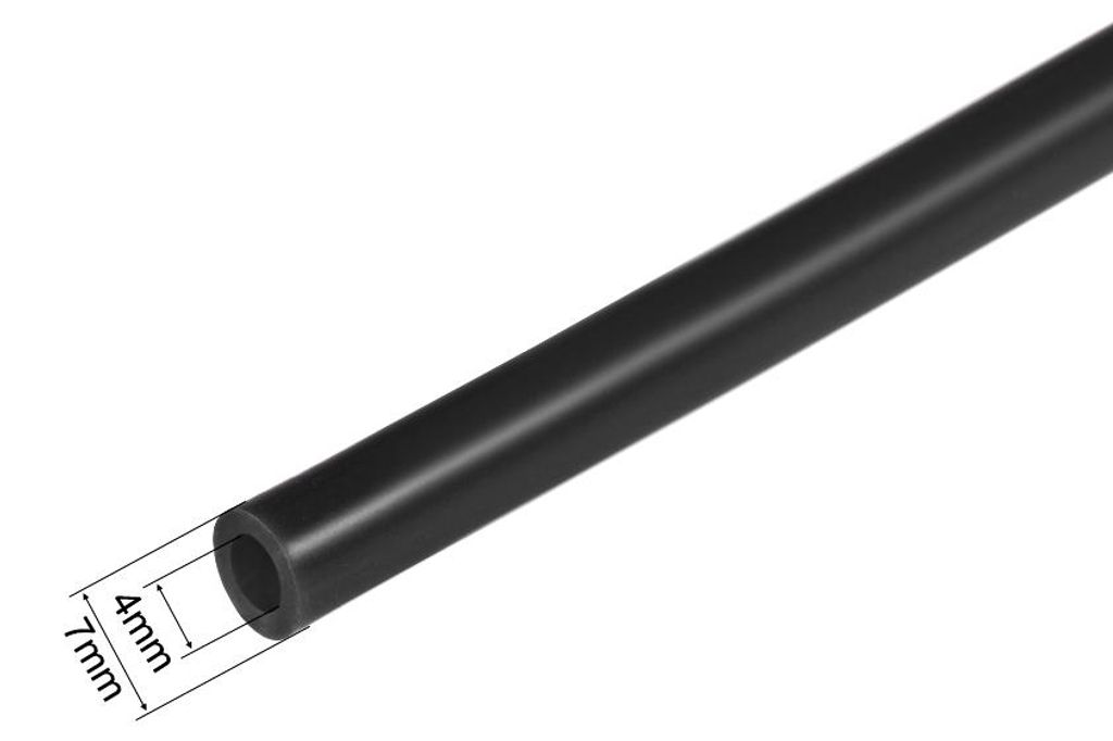 4mm ID x 7mm OD 6,6Ft Schlauch aus Gummi Silikon Hochtemperatur fš¹r Pumpentransfer Schwarz