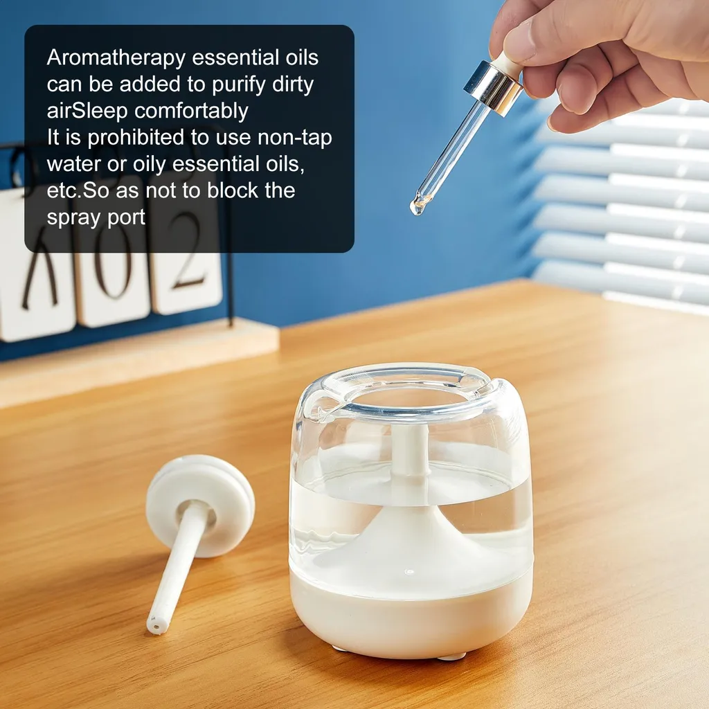 Umidificatore Bambini e Camera da Letto INF 650ml - USB Nero Silenzioso - 8