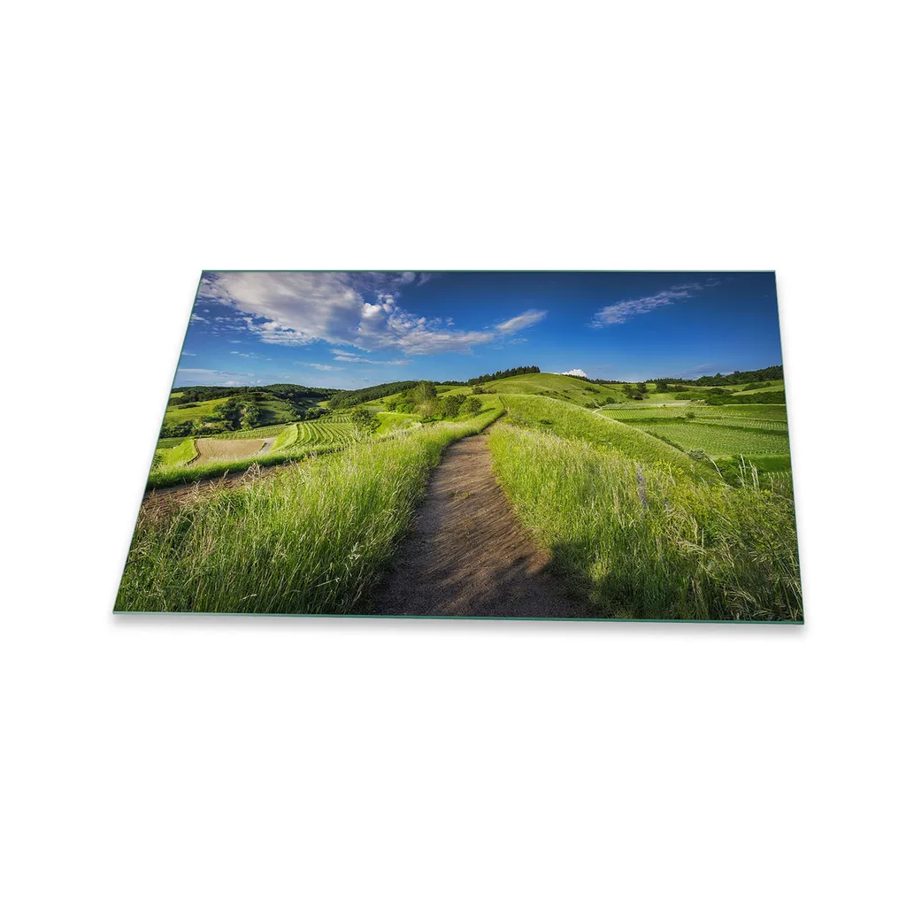 Coprifornelli Vetro 80x52 Verde Naturale - Tagliere Gigante Ceramica