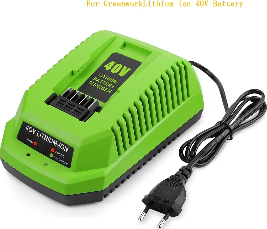 Chargeur Greenworks 40V pour Batteries 29482 29472 G-MAX 29462 et 2938302