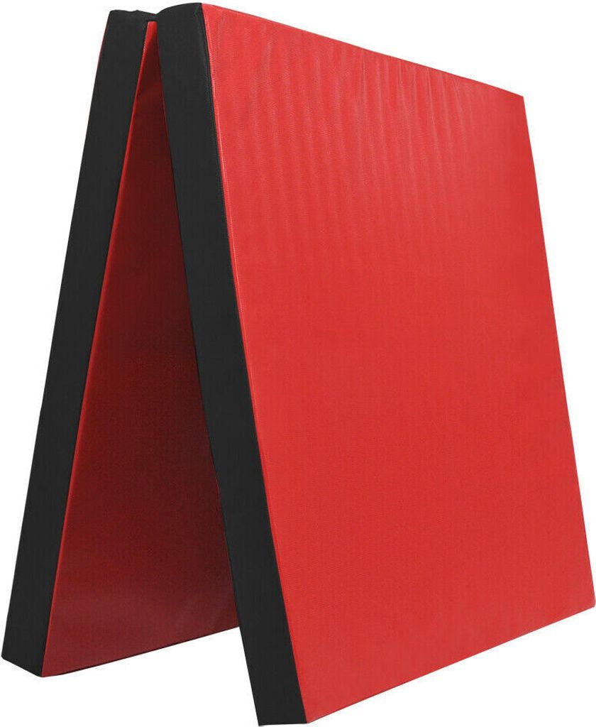 Grevinga Klappbare Turnmatte (RG 35) | 200 x 100 x 6 cm | ROT-SCHWARZ