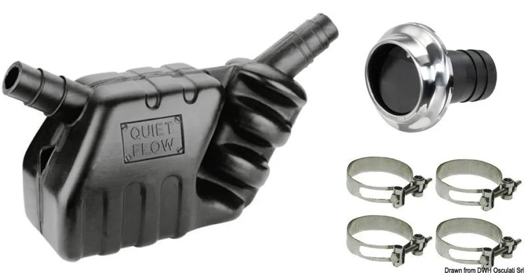 Kit échappement générateur en acier inox anti-corrosion avec colliers