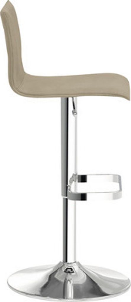 Barstuhl Mayer Sitzmöbel 1212 45 x 47 x 79 cm Stahl chrom/taupe