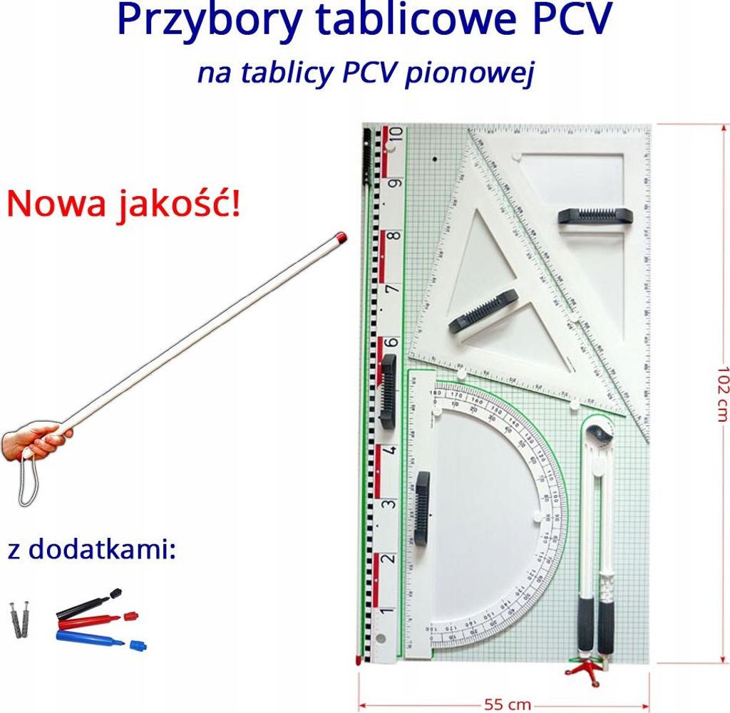 Magnetisches PVC-Whiteboard-Zubehör auf einer PVC-Tafel