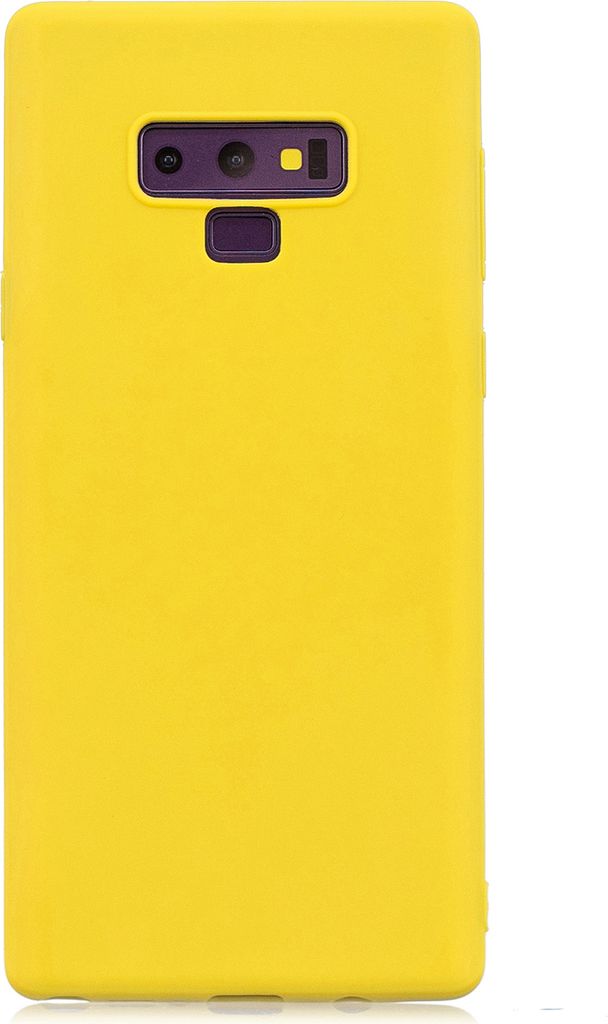 für Samsung NOTE 9 Süße Candy Farbe Matte TPU Anti-Scratch rutschfeste Schutzhülle Zurück Fall gelb