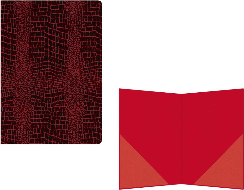 Urkundenmappe DIN A4 / Farbe: schwarz-bordeaux