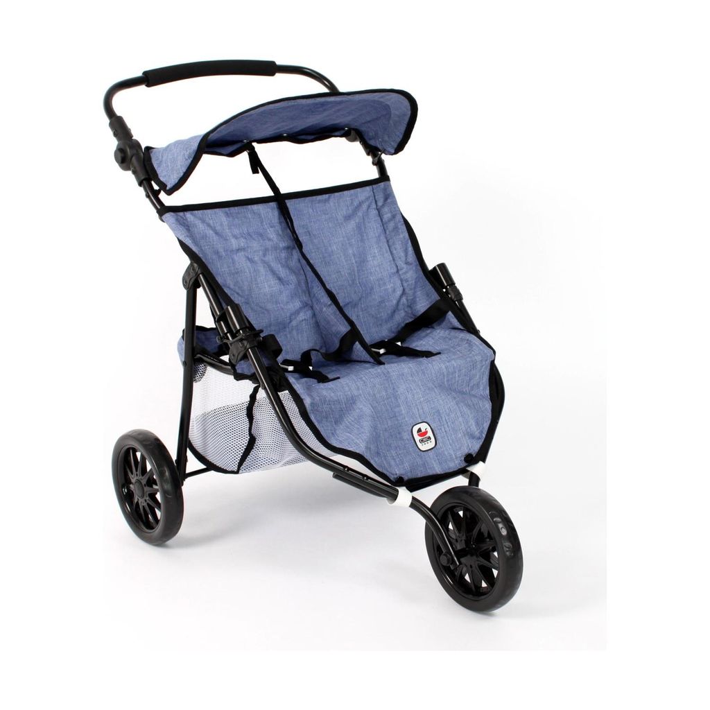 Bayer Chic 697-50 Puppen - Zwillingsjogger Jeans blau