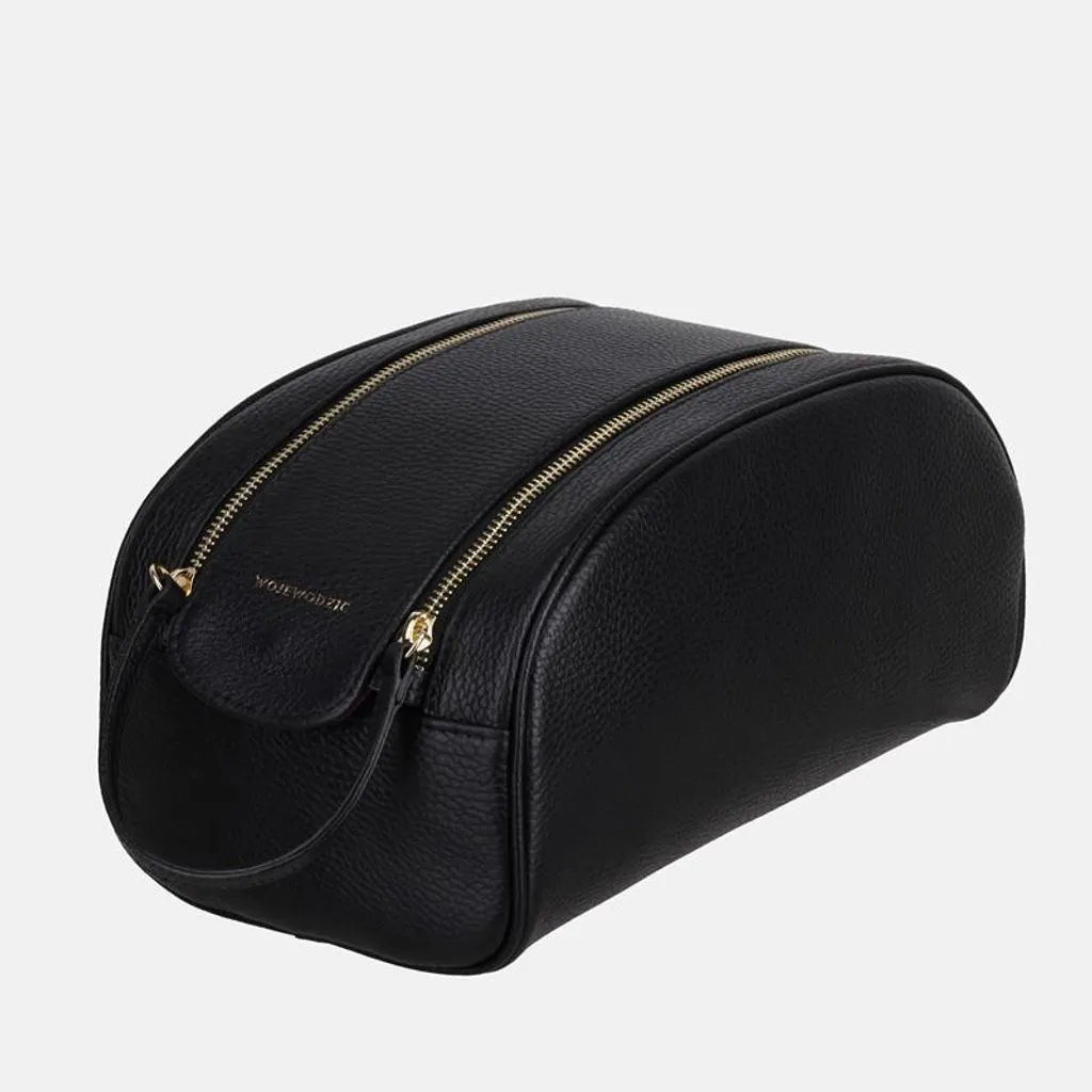 Grande trousse de toilette TRAVELLA noire imperméable et résistante