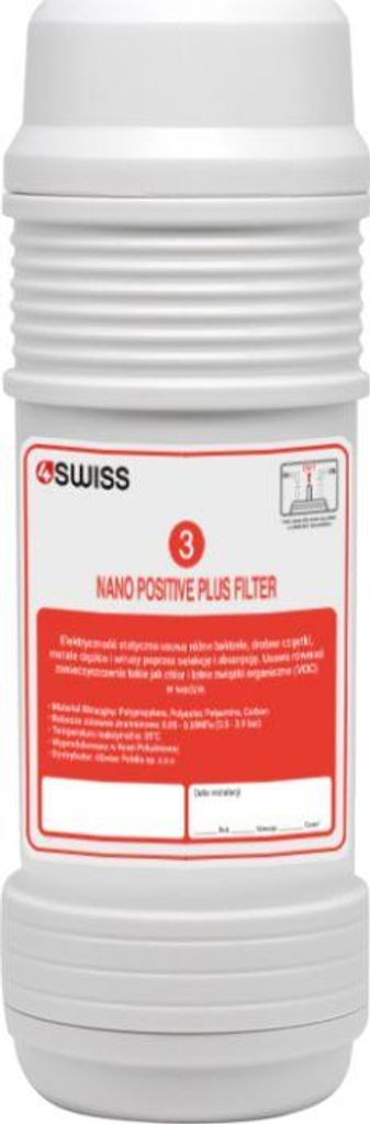 domowy system filtracji wody 4SWISS - Nano Positive Filter Zdjęcie produktu 